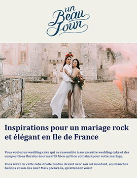 Article blog mariage Un beau jour. Mariage rock et élégant en Ile de France.